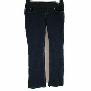 Old Navy Maternity Low Rise Waist Jeans Women's Size 4 Dark Wash Straight Leg
